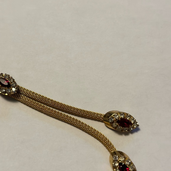 Necklace - Gold / Ruby - Picture 3 of 7